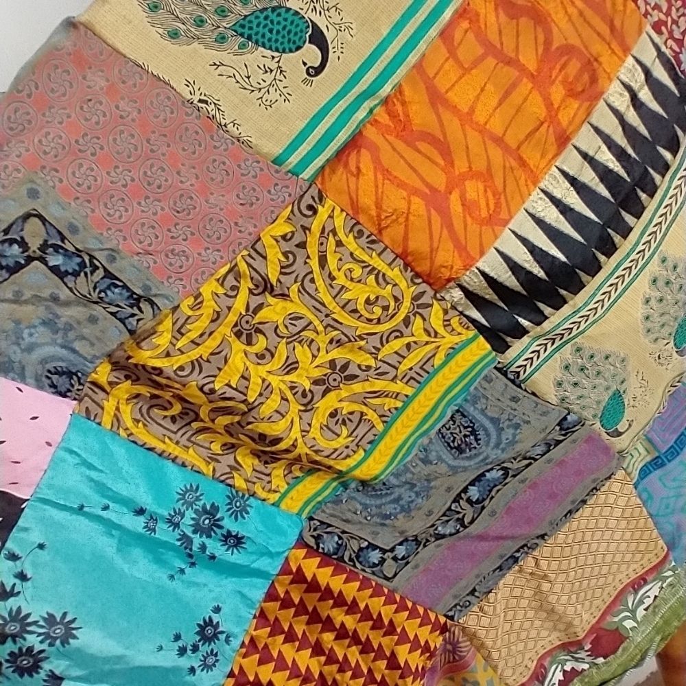 Patchwork Rayon Dress - image 4